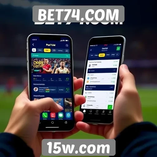 Experiência do usuário em dispositivos móveis no BET74.COM